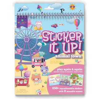 Craft-tastic klisterm?rke det op! - Genanvendelig klisterm?rke til b?rn- 650+ Repositionable Stickers Opret design p? 8 scenesider i timevis med