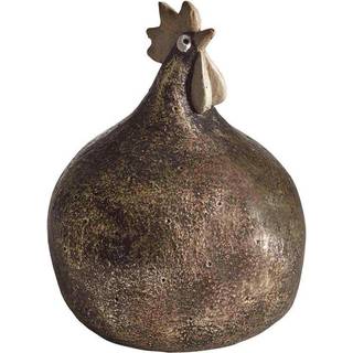 Høne Shimmer sort/guld, H.13cm