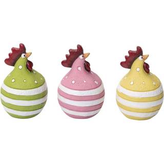 Hen Stribe 3stk green, pink, yellow H5,2 cm