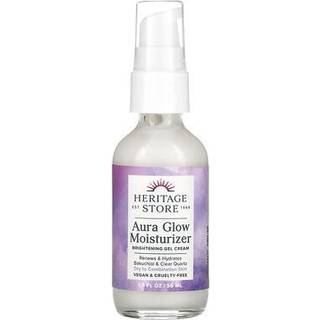 Heritage Store Aura Glow Face Moisturizer for Dry Combination Skin - Gel Facial Moisturizer lyser firmaerne Skins udseende Tilf?jer Radiance m/ba