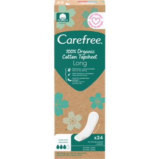 Carefree Organic Cotton Long trusseindlæg 24 stk. - 24 stk.