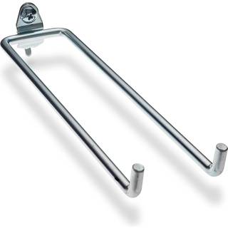 Triton Products Durahook Double Rod Pegboard Hooks 8 1/4 """" S?lv