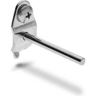 Triton Products Locboard Durahook 71220 2 """" Single Rod Straight 3/16 """" Zinkbelagt st?lpegboardkrog