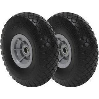 COSCO 10-tommer punkterfri erstatningshjul til håndvogne - 2-pak, hård polyurethan, kapacitet 400 lb, kraftige lejer