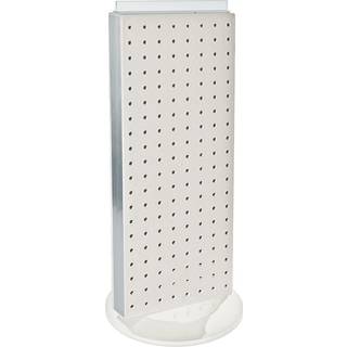 Azar 700508-WHT 8-tommer W med 20-tommer H Revolving White Pegboard Counter Unit White White