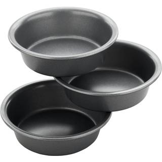 Wilton Mini Round Cake Pander Std Silverwilton Non-Stick Mini Round Pan Set 3-delt st?l