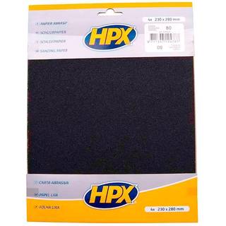 HPX sandpapir p80 - 4 stk.