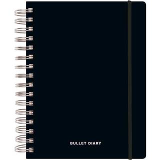 Paper Poetry Bullet Diary Spiralbindung 16,5x21,5cm 96 Blatt - Schwarz
