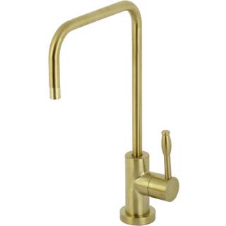 Kingston messing KS6197NKL Nustudio Enkelth?ndtag Koldt vand Filtrering F?gehane b?rstet messing