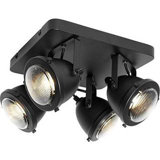 Industriel spotlight sort 4-lys - Emado