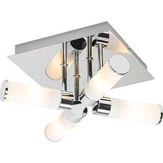 Moderne badeværelsesloftslampe krom 4-lys IP44 - Bath
