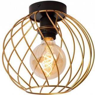 Danza loftlampe, burskærm, Ø 25 cm, guld
