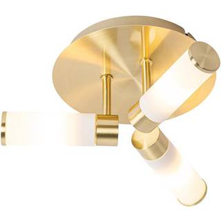 Moderne badeværelsesloftslampe messing 3-lys IP44 - Bath