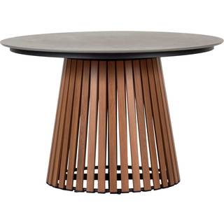 Max havebord Ø115cm teak, grå.