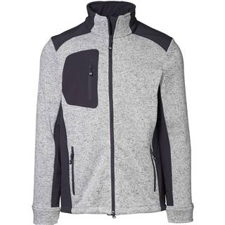 ID Herre Fleecejakke - Grå Melange - 3XL
