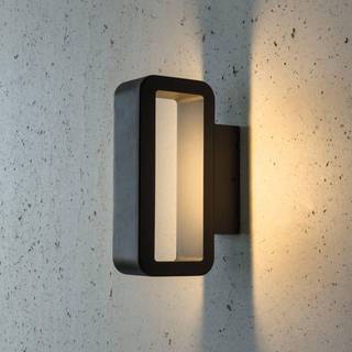 Juno udendørs LED-væglampe, retlinjet