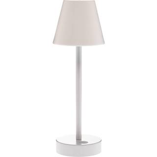 Bordlampe hvid inkl. LED genopladelig med berøringsdæmper - Renata