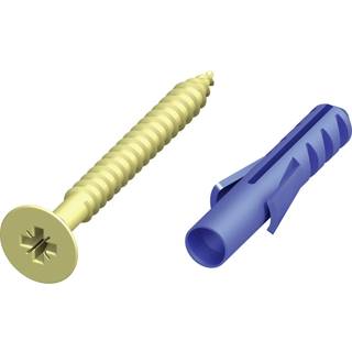 Roliba Skrue/Plugs messing 30x3/4mm - 10 stk.