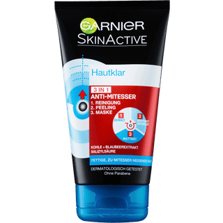 Garnier skinactive hautklar 3 in 1 kohle anti-mitesser 150ml