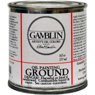 Gamblin Ground 16 fl oz: Stærkt underlag til oliemaling på lærred og hør—stivere end gesso, mere fleksibelt end traditionelle olieprimere