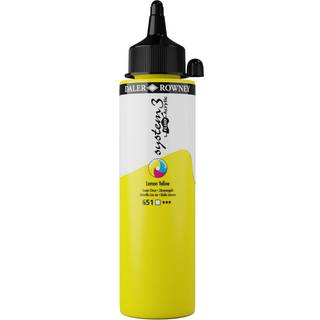 System 3 Fluid Acrylic - 250ml. Lemon Yellow
