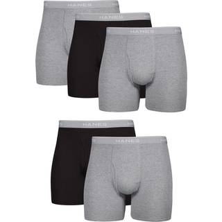 Hanes Men Hanes Boxer Briefs Cool Dri Moisture-Wicking Underwear Cotton No-Ride-Up for Men Multi-Packs tilgængelige