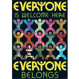 Argus alle er velkomne her plakat 13.375 """" x 19 """"