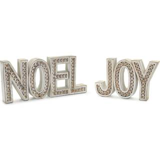 Melrose Noel og Joy (s?t af 2) 4.5 """" H -harpiks