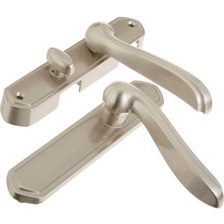 Wright -produkter - Castellan Surface Lever Mount Latch med deadbolt til sk?rm- og stormd?re satin nikkel