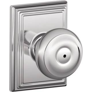 Schlage F40Geo625Add Addison Collection Georgian Privacy Knob Bright Chrome
