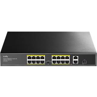 Cudy FS1018PS1 netværksswitch Fast Ethernet (10/100) Strøm over Ethernet (PoE) Grå