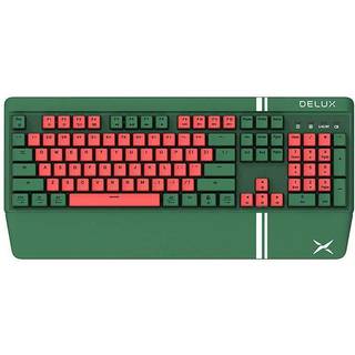 Gaming Tastatur Delux KM17DB (grøn&rød)