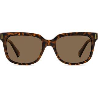 Polaroid Unisex PLD 6191/S 086/SP Solbriller Plast Havana Brun Firkantet Polariseret