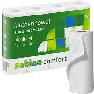 Satino Comfort køkkenrulle 2lag 22cmx14m hvid 32rl