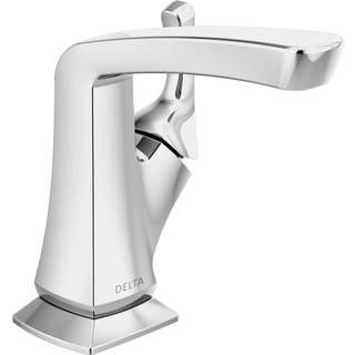 Delta vandhane vesna enkelt hul badeværelse vandhane enkelt håndtag badeværelse vandhaner krom badeværelse vask vandhaner dræningsmontering bekym