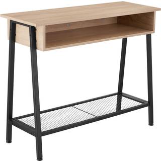 Konsolbord Tralee 100x35x80,5cm - Industrielt lyst træ, egetræ Sonoma