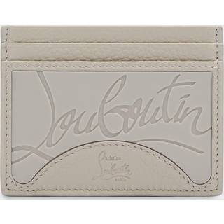 Christian Louboutin Kios embossed leather cardholder - grey - One Size