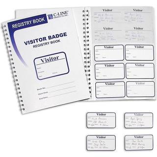 C-line bes?gende badges med registreringsdatabaselog 150 Badges pr. Bog 1 Registrering (97030)