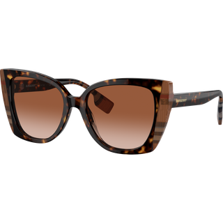 Burberry Kvinde BE4393 MERYL 405313 Solbriller Acetat Brun Brun Cat Eye Normal Skygge