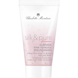 Charlotte Meentzen Pleje Silk & Pure Rensende Pink-To-Black Peelingmaske 50 ml (3.000,00 kr / 1 l) - 50 ml