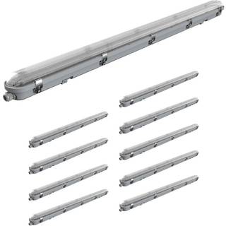 Fordelspakke 10x Noxion LED Vandtæt Lysrender Poseidon V3.0 18-30W 2340-4200lm - 830-865 CCT | 120cm - Ledningsgennemføring (5x2.5mm2)