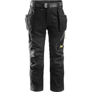 Snickers Workwear 7505 FlexiWork Håndværkerbukser Til junior, sort 104