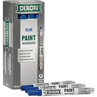 Dixon Industrial Paint Markers Medium Tip Box med 12 mark?rer Blue (80228)