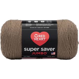 Red Heart Super Saver Jumbo Cafe Latte garn - 2 pakke med 396 g/14 oz - Akryl - 4 Medium (wortred) - 744 yards - Strik/hækling