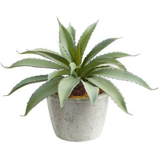 N?sten naturlig 9in. Aloe Succulent Artificial Plant