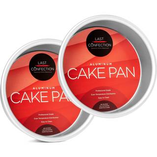 Sidste konfekt 2 -stykke rund kagepande s?t - 6 """" x 2 """" Deep aluminiumspander