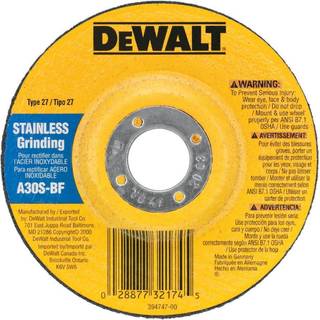 DEWALT DW8414 4-1/2 """" X 1/4 """" X 7/8 """" Slibning af rustfrit stål
