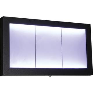 Securit COATED STEEL belyst informationsdisplay 3xA4 mørkgrå