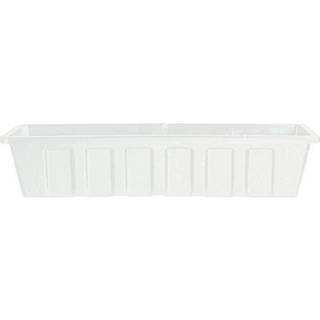 Nyhed 2302 Hvid 30-tommer poly-pro plastisk blomsterboks planter