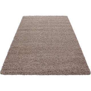Life Shaggy tæppe Ensfarvet - Beige - 160x230